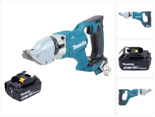 Аккумуляторные ножницы по металлу Makita DJS 200 T1 18 В 2,0 мм + 1х аккумулятор 5,0 Ач - нет зарядного блока цена и информация | Пилы, циркулярные станки | kaup24.ee