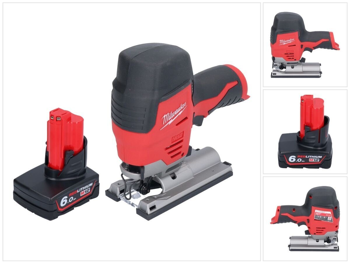 Aku kaldsaag Milwaukee M12 JS-601 12 V + 1x aku 6,0 Ah - ilma laadijata hind ja info | Elektrilised saed, mootorsaed ja tarvikud | kaup24.ee