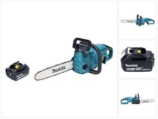 Аккумуляторная бензопила Makita DUC 357 GX2 18 В 35 см 7,7 м/с + 1х аккумулятор 6,0 Ач - без зарядного блока цена и информация | Пилы, циркулярные станки | kaup24.ee