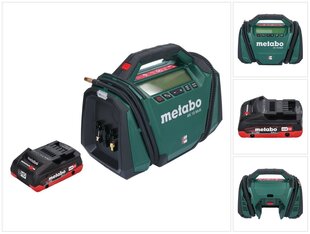 Мульти аккумуляторный компрессор Metabo AK 18 18 В 11 бар + 1х аккумулятор 4,0 Ач - без зарядного блока цена и информация | Компрессоры | kaup24.ee