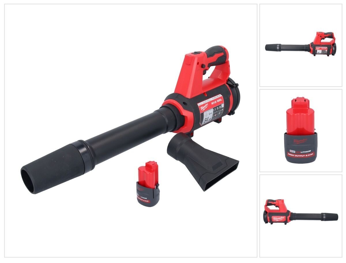 Akupuhur Milwaukee M12 BBL-251 12 V + 1x aku 2,5 Ah - ilma laadijata цена и информация | Kuumaõhupuhurid | kaup24.ee