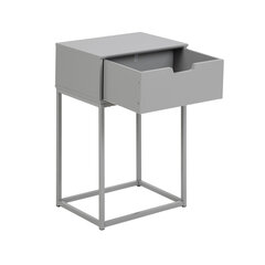 Прикроватный столик Mitra, 40x30x61,5 см, серый цена и информация | Прикроватные тумбочки | kaup24.ee