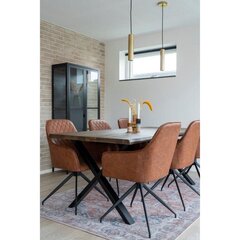 Обеденный стул Harbo, коричневый цена и информация | Стулья для кухни и столовой | kaup24.ee