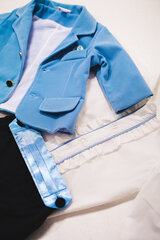 Sametjakiga ülikond poistele, sinine hind ja info | Beebiriiete komplektid | kaup24.ee