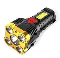 LED-taskulamp COB-küljetuledega hind ja info | Taskulambid, prožektorid | kaup24.ee