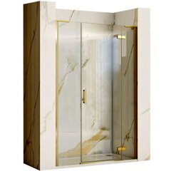 Dušiuks Rea Hugo Gold Brushed, 100+30 cm цена и информация | Душевые двери и стены | kaup24.ee
