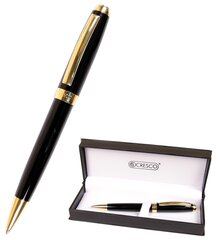 Шариковая ручка SYMPHONY, Cresco, чёрный/золотой sp. корпус, поворотный, в подарочной упаковке цена и информация | Письменные принадлежности | kaup24.ee