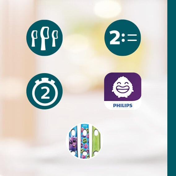Philips Sonicare'i elektripintsel lastele HX6352/42 hind ja info | Elektrilised hambaharjad | kaup24.ee