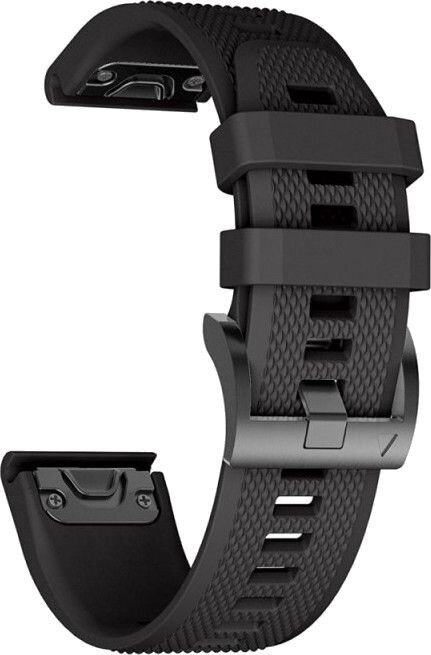 Tech-Protect kellarihm Smooth Garmin fenix 5/6/6 Pro 22mm, must hind ja info | Nutikellade ja nutivõrude tarvikud | kaup24.ee