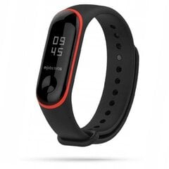 Tech-Protect kellarihm Smooth Xiaomi Mi Band 3/4, must/punane цена и информация | Аксессуары для смарт-часов и браслетов | kaup24.ee