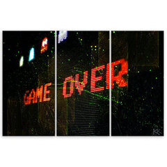 Seinapilt, Kiri GAME OVER hind ja info | Seinapildid | kaup24.ee