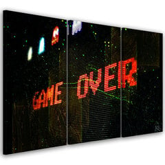 Seinapilt, Kiri GAME OVER hind ja info | Seinapildid | kaup24.ee