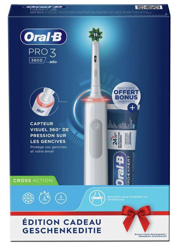 Oral-B Pro 3 3800 цена и информация | Elektrilised hambaharjad | kaup24.ee