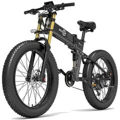Электровелосипед Bezior X Plus, 26", черный, 1000 Вт, 17,5 Ач цена и информация | Электровелосипеды | kaup24.ee