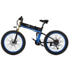 Электровелосипед Bezior X Plus, 26", синий, 1000 Вт, 17,5 Ач цена и информация | Электровелосипеды | kaup24.ee
