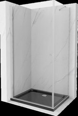 Dušo kabina Mexen Pretoria su padėklu ir sifonu, Black+White/Black, 70 x 110 cm цена и информация | Душевые кабины | kaup24.ee
