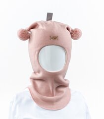 Шапка-шлем Kivat для детей 192*16, светло-розовый, 6419580280148 цена и информация | Шапки, перчатки, шарфы для девочек | kaup24.ee