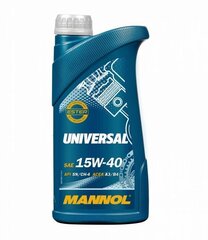 Auto mootoriõli Mannol Universal, 15W-40, 1 l цена и информация | Моторные масла | kaup24.ee