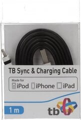 TB Lightning USB-kaabel 1 m hind ja info | Kaablid ja juhtmed | kaup24.ee