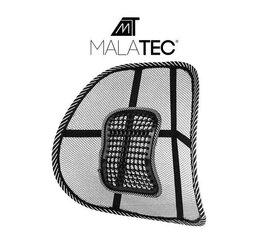 Эргономичная спинка кресла для спины с массажером Malatec 012, серый цена и информация | Другие принадлежности для мебели | kaup24.ee