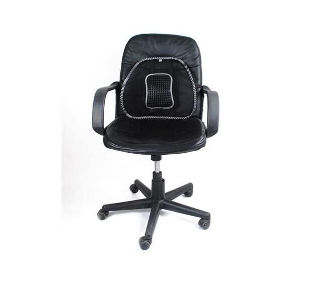 Ergonoomiline tooli seljatugi seljale masseerijaga Malatec 012, hall hind ja info | Muud mööblitarvikud | kaup24.ee