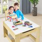 Lastelaud 2 tooliga Costway, kollane hind ja info | Laste lauad ja toolid | kaup24.ee