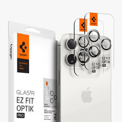 Spigen Optik.tR EZ Fit Camera Protector, valge цена и информация | Защитные пленки для телефонов | kaup24.ee