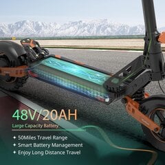 Электросамокат Kugoo Kirin G2 Max, черный, 1000Вт, 20Ач цена и информация | Электросамокаты | kaup24.ee