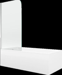 Vann Mexen Cubik viimistluse ja klaasseinaga, 150x70 cm + 80 cm, white+I/swing/chrome hind ja info | Vannid | kaup24.ee