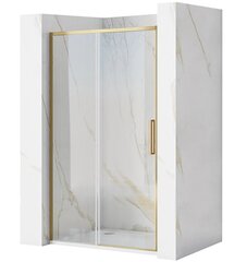 Dušiuks REA Rapid Slide, 120 cm, Brushed Gold hind ja info | Dušikabiinide uksed ja seinad | kaup24.ee