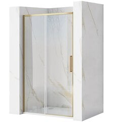 Dušo durys REA Rapid Slide, 120 cm, Brushed Gold цена и информация | Душевые двери и стены | kaup24.ee