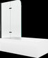 Vann Mexen Cubik viimistluse ja klaasseinaga, 160x70 cm + 100 cm, white+II/black цена и информация | Vannid | kaup24.ee
