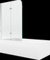 Vann Mexen Cubik viimistluse ja klaasseinaga, 160x70 cm + 100 cm, white+II/chrome цена и информация | Vannid | kaup24.ee