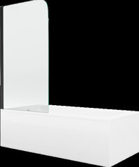 Vann Mexen Cubik viimistluse ja klaasseinaga, 160x70 cm + 70 cm, white+I/swing/black hind ja info | Vannid | kaup24.ee