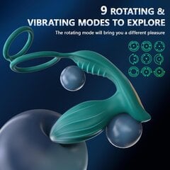 Массажёр простаты 3in1 с управлением приложением цена и информация | Vibrating Butt Plug Vibe Beginner Turquoise | kaup24.ee