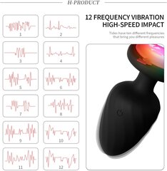 Анальная пробка с пультом дистанционного управления цена и информация | Вибраторы | kaup24.ee