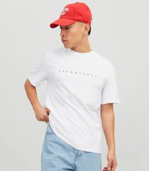 Jack & Jones T-särk meestele 12234746*02, valge 5715424101060 цена и информация | Мужские футболки | kaup24.ee