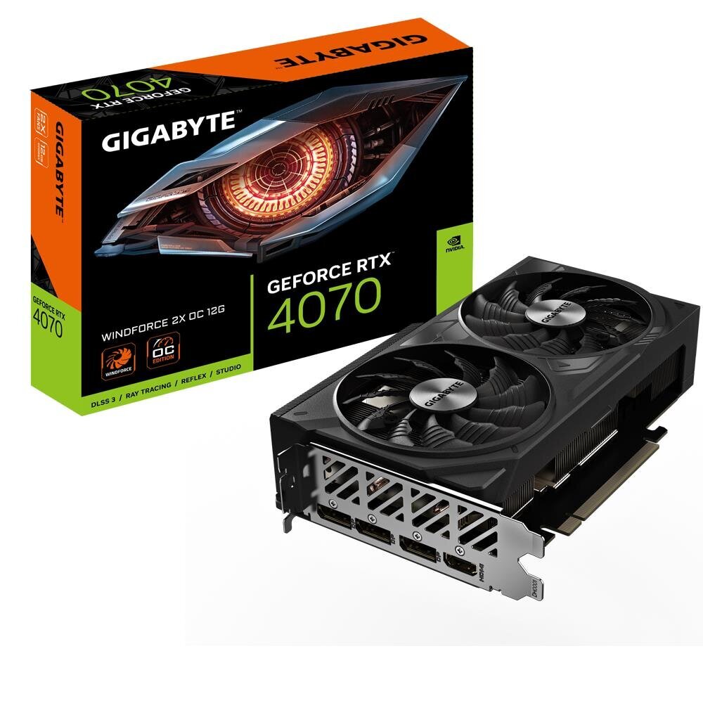 Gigabyte GV-N4070WF2OC-12GD цена и информация | Videokaardid (GPU) | kaup24.ee