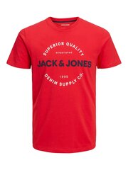 T-särk meestele Jack & Jones 12235234*01, punane hind ja info | Meeste T-särgid | kaup24.ee