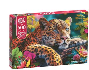 Пазл CherryPazzi Лежащий Леопард, 500 деталей цена и информация | Пазлы | kaup24.ee
