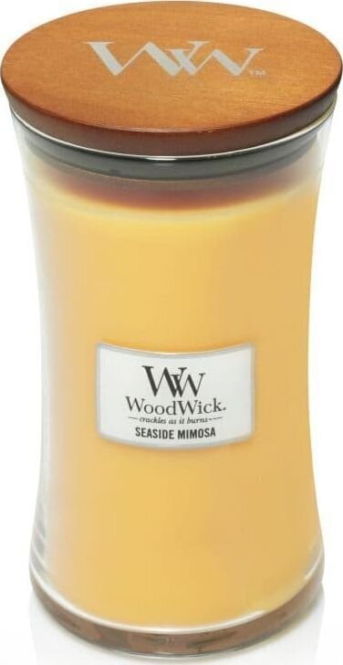 WoodWick lõhnaküünal Seaside Mimosa 609.5g hind ja info | Küünlad, küünlajalad | kaup24.ee