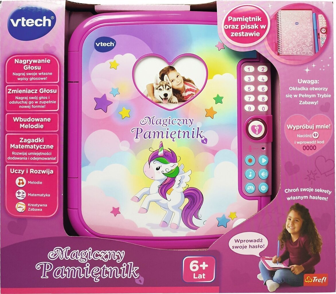 Elektrooniline päevik Vtech, roosa hind ja info | Tüdrukute mänguasjad | kaup24.ee