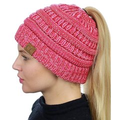 Naiste beanie müts C.C, roosa цена и информация | Женские шапки | kaup24.ee