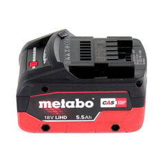 Аккумуляторная дисковая пила Metabo KS 18 LTX 57, 18 В, с аккумулятором, без блока для зарядки цена и информация | Пилы, циркулярные станки | kaup24.ee