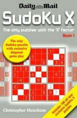 Sudoku X Book 1: The Only Puzzle with the 'X' Factor hind ja info | Tervislik eluviis ja toitumine | kaup24.ee