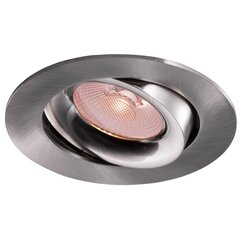 Светодиодный потолочный светильник 10W 3000K/4000K/5700K 800Lm Flicker-Free 40° CRI 90 Cutout 83-88mm (External Driver Included) Brushed nickel цена и информация | Монтируемые светильники, светодиодные панели | kaup24.ee