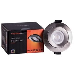 LED õhuke süvistatav valgusti 5W 3000K/4000K/5700K 400Lm 55° CRI>90 70-75mm (sisemise draiveriga) Poleeritud nikkel Thorgeon цена и информация | Монтируемые светильники, светодиодные панели | kaup24.ee