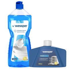 Жидкость для блеска посуды в посудомоечных машинах Wessper ShineMax Washmax, 2 шт. цена и информация | Чистящие средства | kaup24.ee