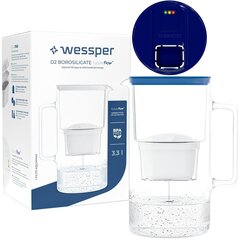 Кувшин Wessper D2 Borosilicate FutureFlow, 3.3 л цена и информация | Фильтры для воды | kaup24.ee