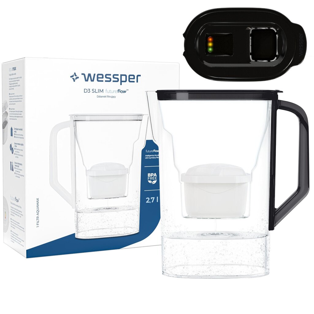 Wessper D3 Slim FutureFlow, 1 tk hind ja info | Filterkannud ja filtrid | kaup24.ee